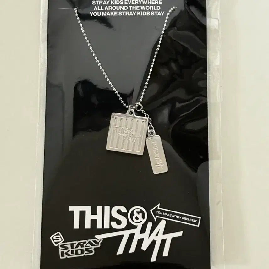 [BUNJANG] Stray Kids This & That Popup MD Necklace / 스키즈 this & that 팝업 엠디 목걸이 양도