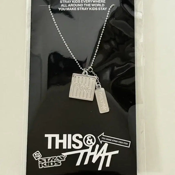 [BUNJANG] Stray Kids This & That Popup MD Necklace / 스키즈 this & that 팝업 엠디 목걸이 양도