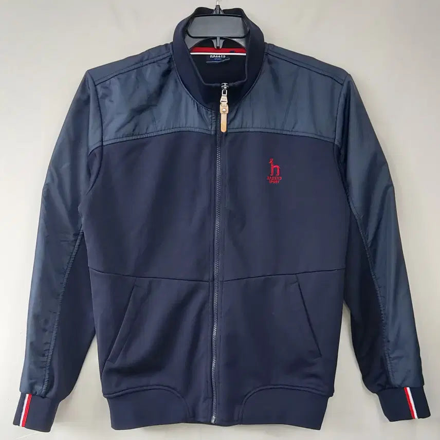 [BUNJANG] Hazzys Sport Men's Training Zip-Up Jacket Dark Navy/Charcoal / 헤지스 스포츠 105 트레이닝 집업 자켓. NV. A.
