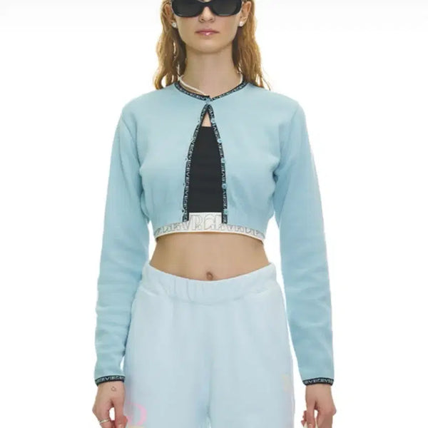 [BUNJANG] Grove Eunice Cropped Cardigan Blue / 그로브 EUNICE CARDIGAN 크롭 가디건 blue