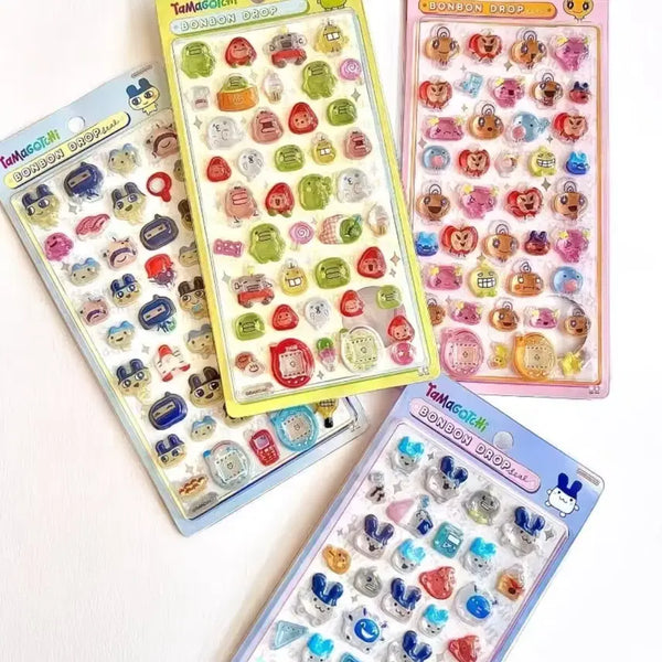 [BUNJANG] Tamagotchi Bonbon Drop Stickers / 다마고치 봉봉드롭 스티커 다꾸 미미치 주댕치 마메치 메메치 8/17~8/24까지만 판매!