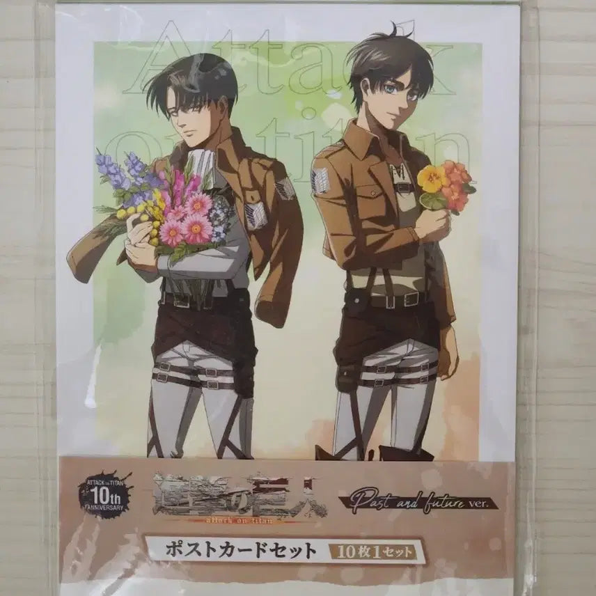 [BUNJANG] Attack on Titan Postcard Set Past and Future Ver. / 진격의거인 포스트카드 세트 past and future ver.