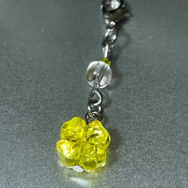 [BUNJANG] Lemon Clover Charm Mini Keyring / 레몬클로버 챰 미니 키링