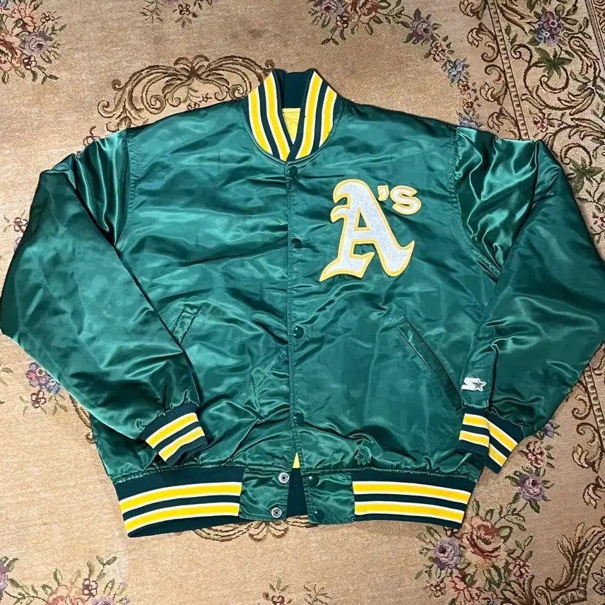 [BUNJANG] Starter Oakland Athletics Varsity Jacket / 스타터 오클랜드 애슬레틱스 바시티