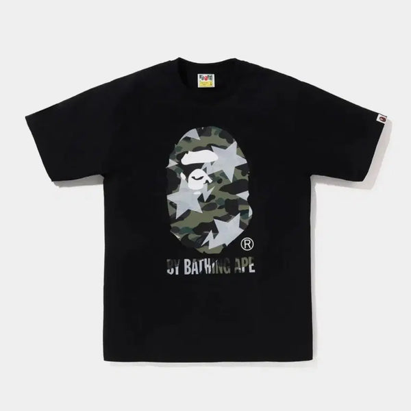 [BUNJANG] Bape Star Over Print First Camo Short Sleeve T-Shirt / [L] 베이프 반팔 티셔츠 스타 오버 프린트 퍼스트 카모