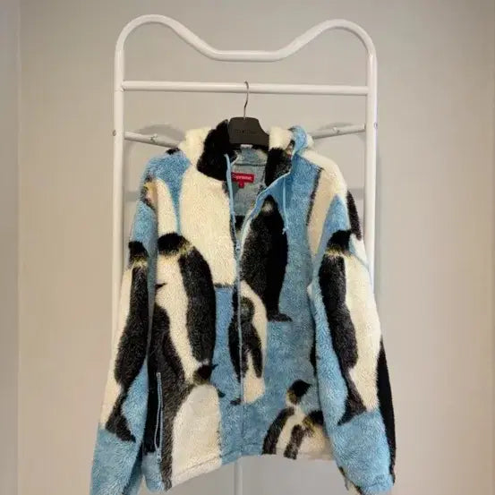 [BUNJANG] Supreme Penguin Fleece Zip-Up Hoodie (20FW) / (소장)슈프림 펭귄 플리스 후드 집업(20FW)