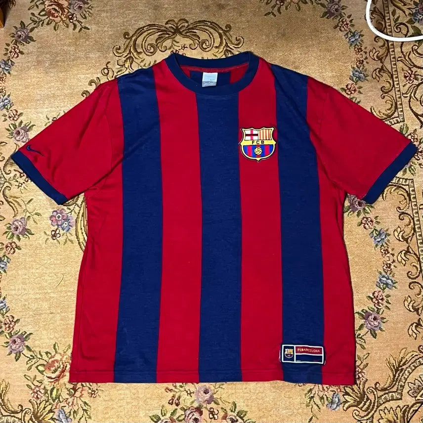 [BUNJANG] Nike Barcelona Short Sleeve T-Shirt / 나이키 바르셀로나 반팔
