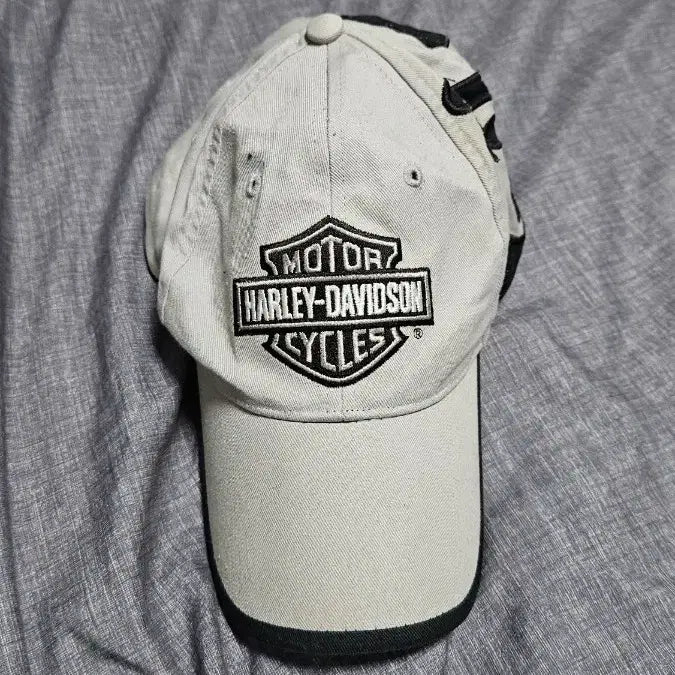 [BUNJANG] Vintage Harley-Davidson Flame Ball Cap Grey / Vintage 할리데이비슨 불꽃 볼캡 그레이