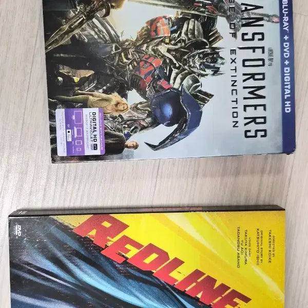[BUNJANG] Transformers Age of Extinction Blu-ray+DVD+Digital Code Set, War of the Worlds Blu-ray, and Redline DVD Set / 블루레이 1개 및 DVD 1개 세트