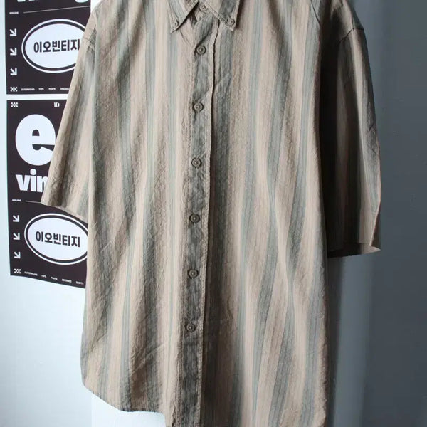[BUNJANG] Uniqlo U Line Short Sleeve Collar T-Shirt Shirt / (L-XL) 유니클로 반팔 카라 티셔츠 셔츠 남방 U라인-H36878