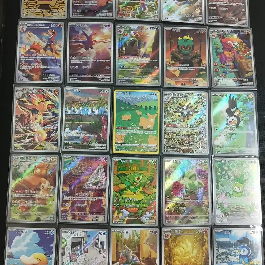 [BUNJANG] Pokemon Cards AR 70 Cards / 포켓몬 카드 고가ar 70장
