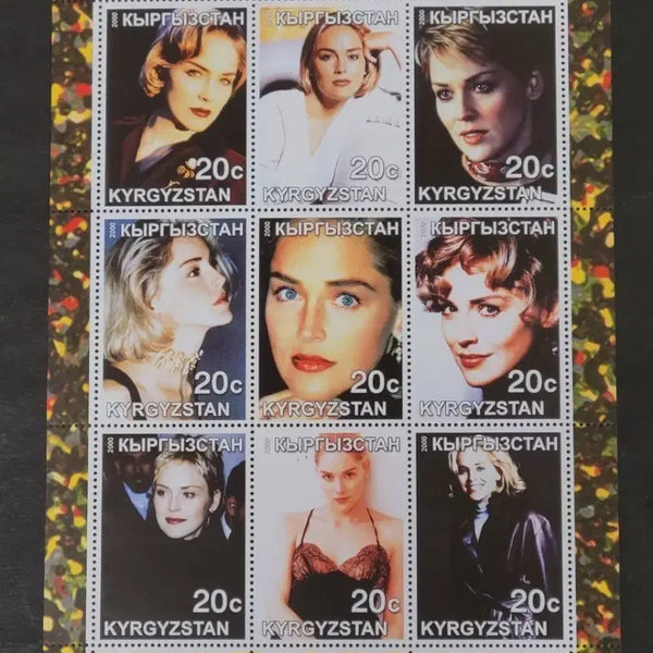 [BUNJANG] Sharon Stone Commemorative Stamp / 2000년 미국 할리우드 영화배우 샤론스톤기념 우표 Sharon Stone