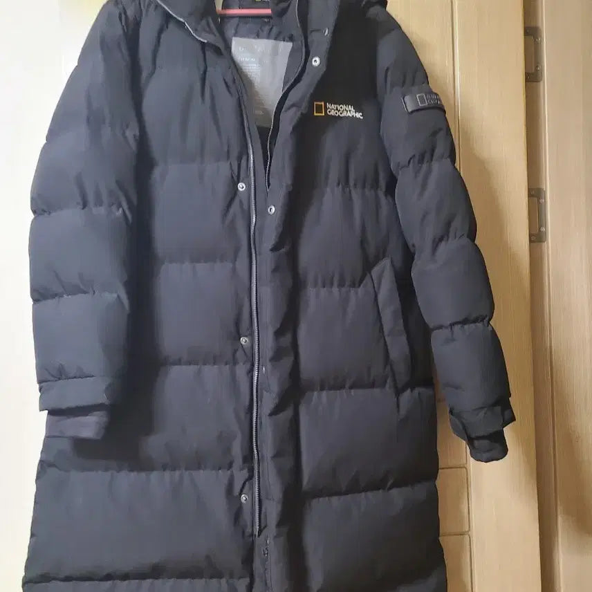 [BUNJANG] National Geographic Black Long Padded Parka - Size 105 / 내셔널 지오그래픽 롱패딩 블랙105호