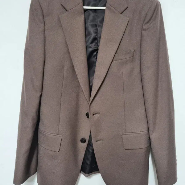 [BUNJANG] Brown Single-Breasted Suit Jacket (Size 95) / 브라운 싱글 정장 재킷95