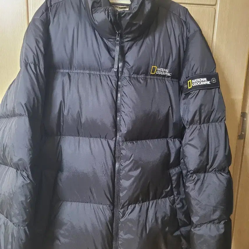 [BUNJANG] National Geographic Short Padded Jacket Black 110 / 내셔널지오그래픽 숏패딩 블랙110호