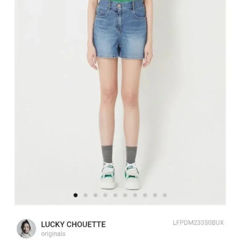 [BUNJANG] Lucky Chouette Denim Short Pants / 럭키슈에뜨 데님 숏 팬츠(36(