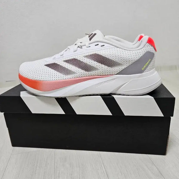 [BUNJANG] Adidas Duramo Running Shoes (White/Orange) - Sizes 265, 270 / 아디다스 러닝화.듀라모 265,270