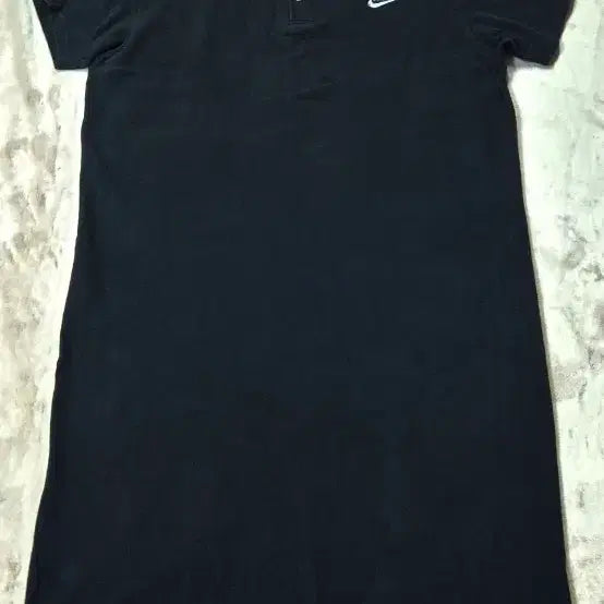[BUNJANG] Black Short Sleeve Polo Dress / 블랙 반팔 폴로 원피스
