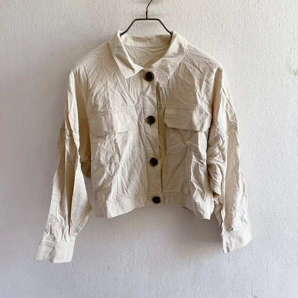 [BUNJANG] Crop Shirt Jacket / 55,66) 크롭 셔츠자켓