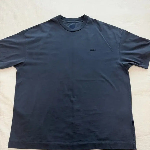 [BUNJANG] JUUN.J ASPEK Tattoo Graphic Oversized Short Sleeve - Navy M / 준지 ASPEK 타투 그래픽 오버핏 숏슬리브 - 네이비 M