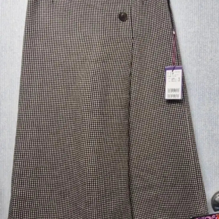 [BUNJANG] Olivia Lauren Women's Checked Wide Culottes Pants Size 70 (Waist 28 inch) / 새 상품)올리비아로렌 잔체크 와이드 큐롯팬츠 70 / 허리28