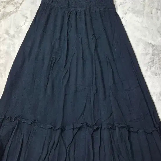 [BUNJANG] Smocking Long Dress / 스모킹 롱 원피스