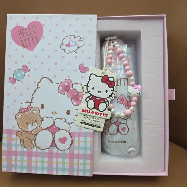 [BUNJANG] Hello Kitty Beaded Strap Umbrella / 헬로키티 비즈 스트랩 양우산 미개봉새상품