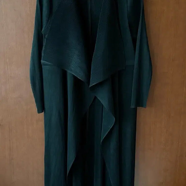 [BUNJANG] Pleated Long Cardigan / 플리츠 롱 가디건