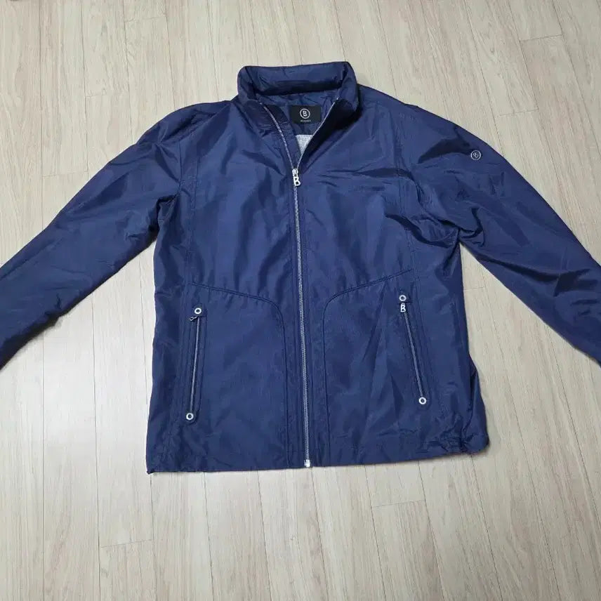 [BUNJANG] Bogner Men's Navy Hooded Windbreaker Jacket / 보그너 남성 바람막이 네이비