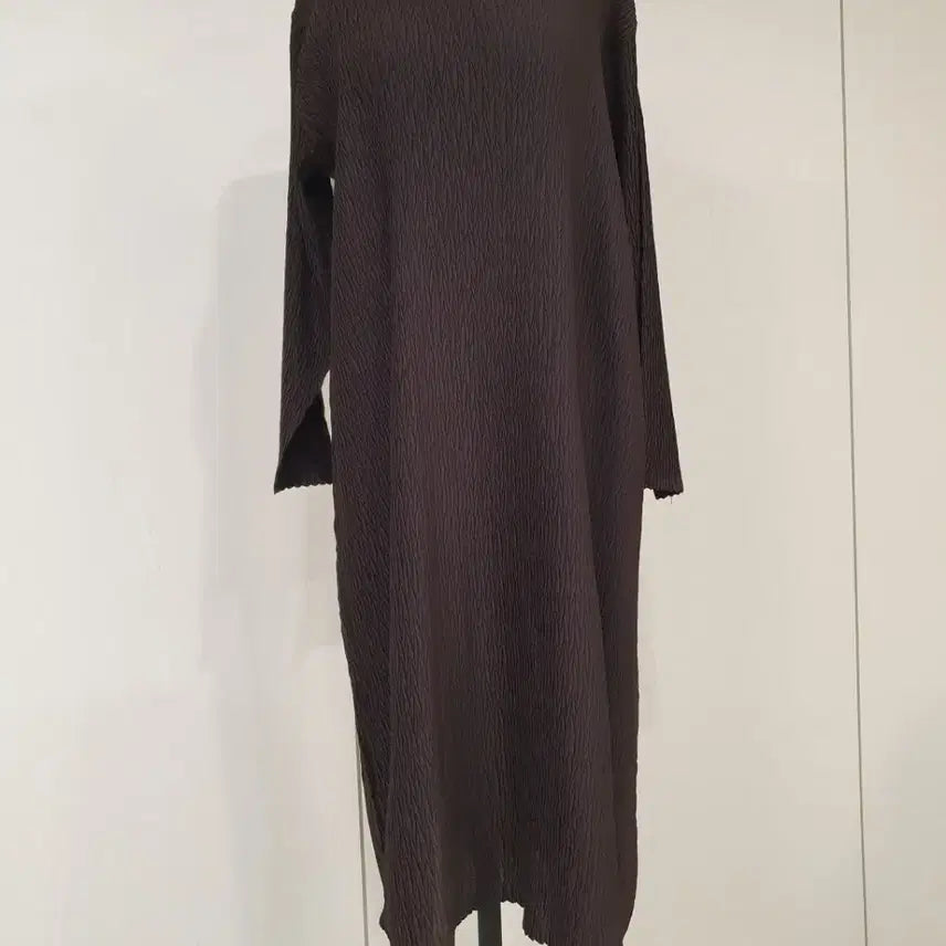 [BUNJANG] Pleated Skirt Dress - Brown / 플리츠 스커트 원피스 브라운