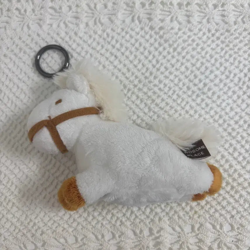 [BUNJANG] Twosome Kitty Bunny Pony Horse Doll Keyring White / 투썸 키티버니포니 말 인형 키링 화이트