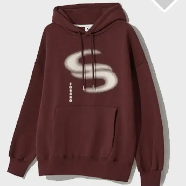 [BUNJANG] Sorano Brushed Hoodie Burgundy L / 소라노 기모 후드티 버건디 L