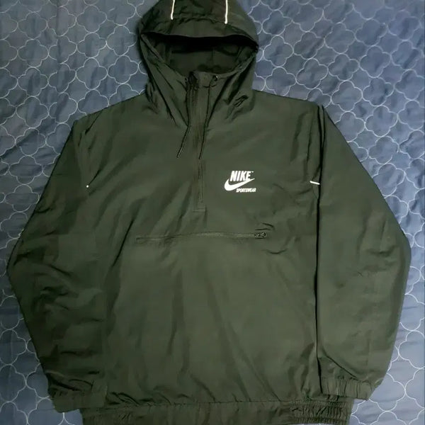 [BUNJANG] Nike Sportswear Woven Anorak Archive Jacket Black / (해외판) 나이키 스포츠웨어 우븐 아노락 아카이브 자켓 블랙(L)