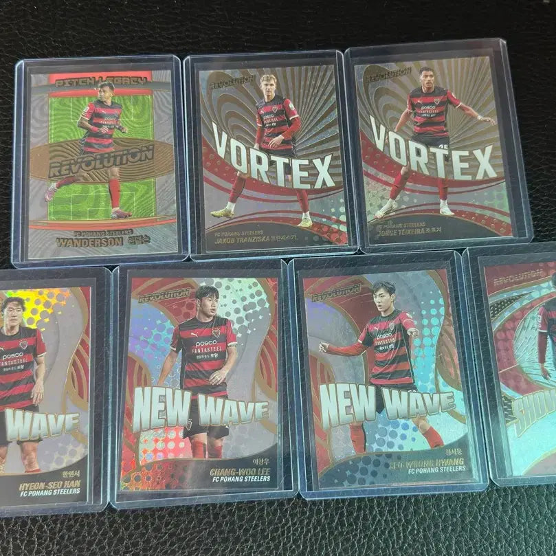 [BUNJANG] Pohang Steelers K League Revolution Insert Card Bundle Set (7 Types) / 포항스틸러스 K리그 레볼루션 인서트 카드 7종 일괄