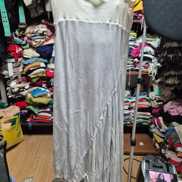 [BUNJANG] Rick Owens Long Knit and Chiffon Skirt / 릭오웬 스커트