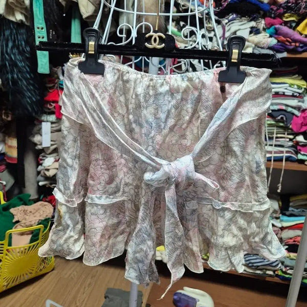 [BUNJANG] Chanel Floral Print Shorts / 샤넬 플로럴 프린트 반바지