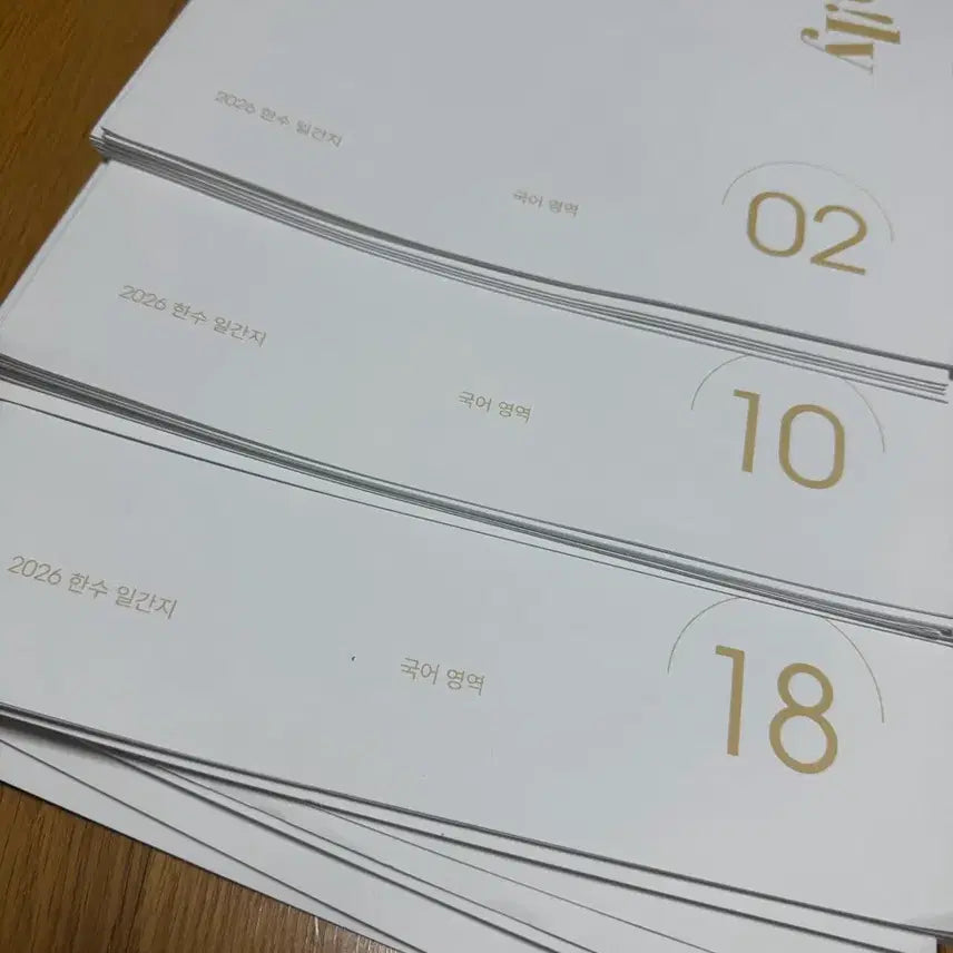 [BUNJANG] Sidae Injae Hansu Daily Newspaper Bundle Set (2026) / 2026 시대인재 - 한수 일간지 일괄