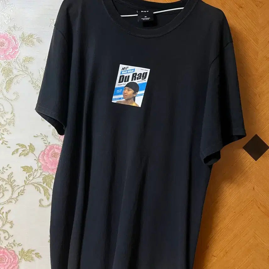 [BUNJANG] Huf Black Graphic T-Shirt - Medium / 허프 반팔 M