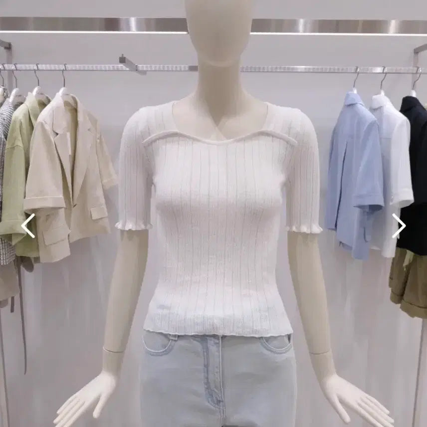 [BUNJANG] CC Collect Knit T-Shirt / CC collect 씨씨콜렉트 니트 티셔츠