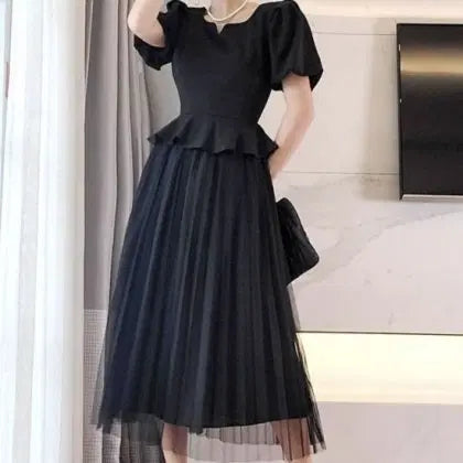 [BUNJANG] Puff Sleeve Long Dress / 퍼프소매 / 롱원피스 / 새상품