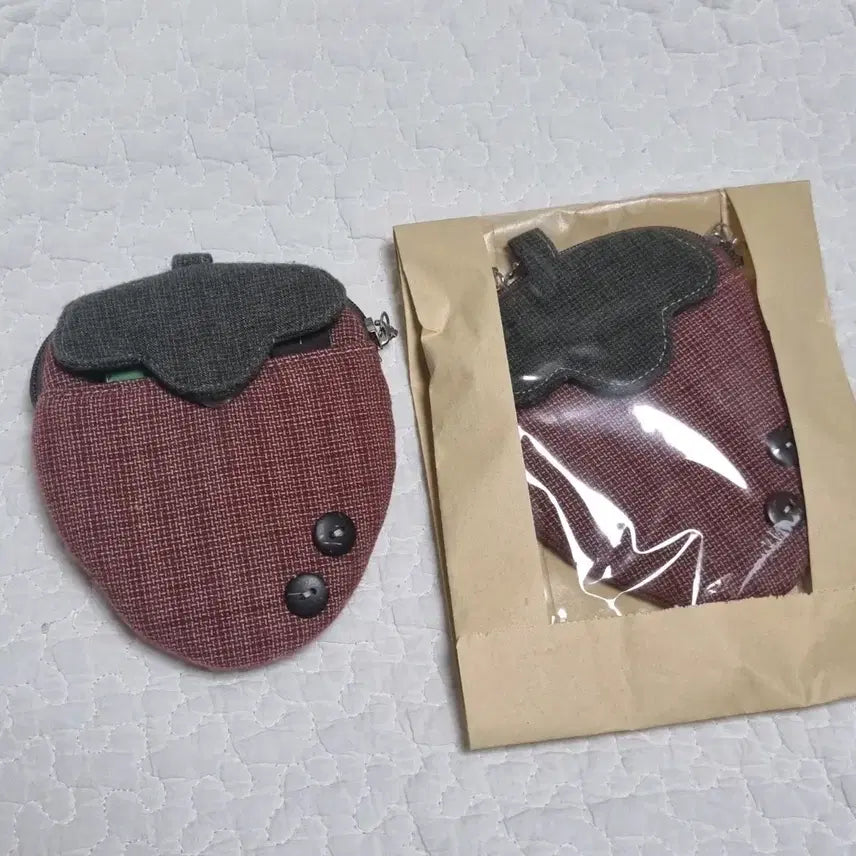 [BUNJANG] Strawberry Card Wallet Two-Way Vintage Handmade / 딸기 카드 지갑 투웨이 빈티지 핸드메이드