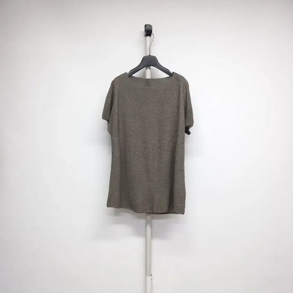 [BUNJANG] Vera Wang Spring Summer Holgarment Rayon Knit Blouse 88 Brown / 새 베라왕 춘하 홀가먼트 니트 블라우스 88