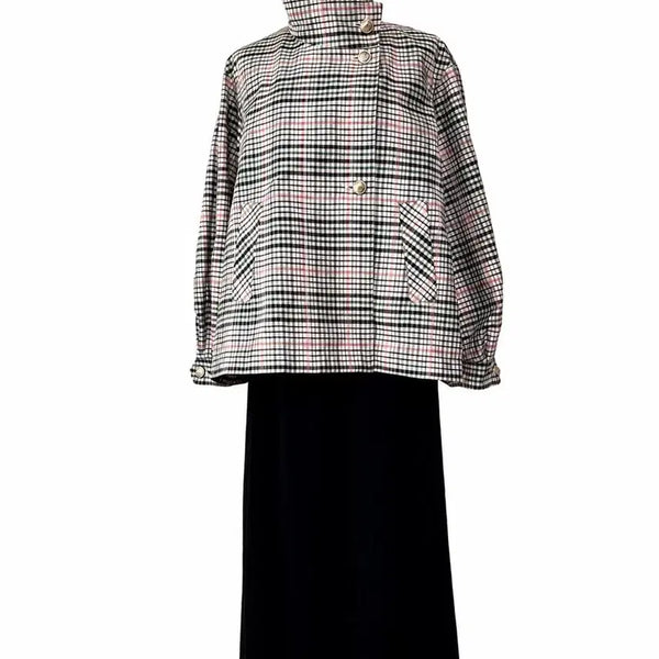 [BUNJANG] LANVIN Collection Checked Short Trench Coat / (새상품)LANVIN 랑방 체크 숏바바리(정가 1,970,000)