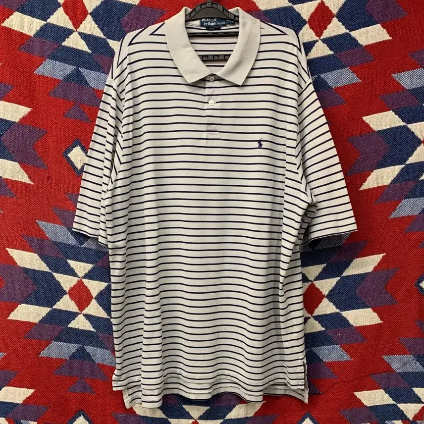 [BUNJANG] Polo Ralph Lauren Stripe Golf Fit PK T-Shirt XL / [XL] 폴로 랄프로렌 스트라이프 PK 티셔츠 골프핏