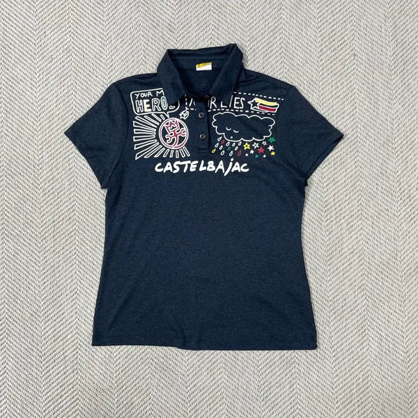 [BUNJANG] Castelbajac Women's Short Sleeve Polo Shirt Size 95 / 까스텔바작 여성 반팔 카라티 95
