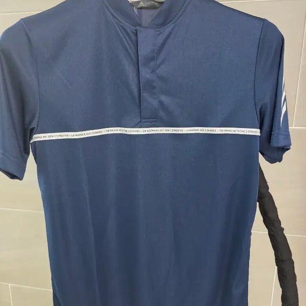 [BUNJANG] Adidas Golf Men's Navy Short-Sleeve Polo Shirt / 아디다스골프 반팔 남성 카라티 네이비