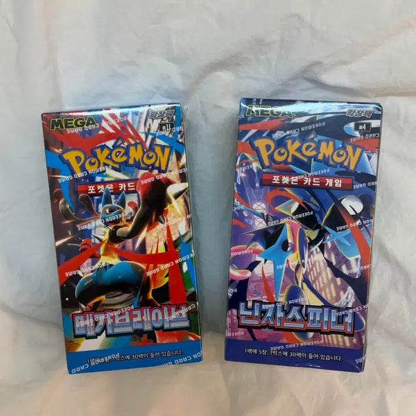 [BUNJANG] Pokemon Card Mega Brave & Ninja Spinner Set (Sealed) / 포켓몬카드 메가브레이브, 닌자스피너 1박스씩