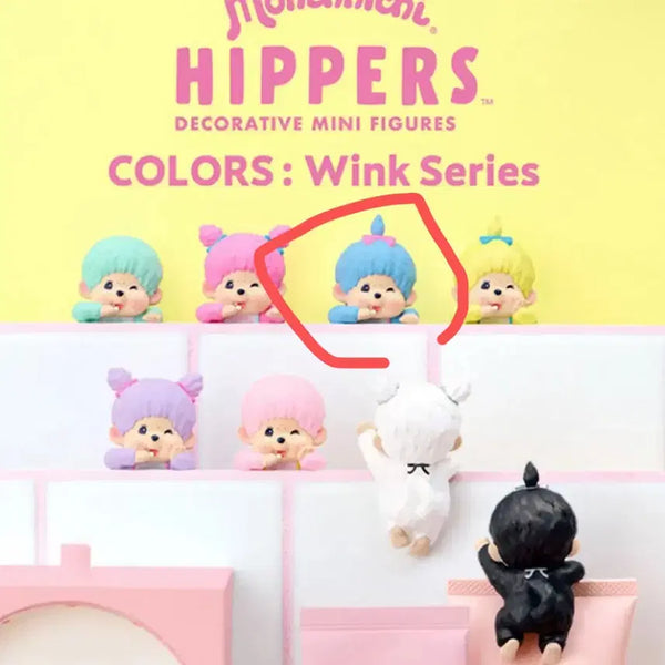 [BUNJANG] Monchhichi Hyper Colors Wink Blue / 몬치치 히퍼 컬러즈 윙크 블루