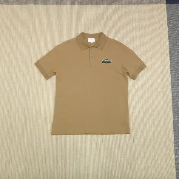 [BUNJANG] Lacoste Big Croc Oversized Fit Short Sleeve Polo T-Shirt Brown / (95) 라코스테 빅크록 오버핏 카라 반팔티