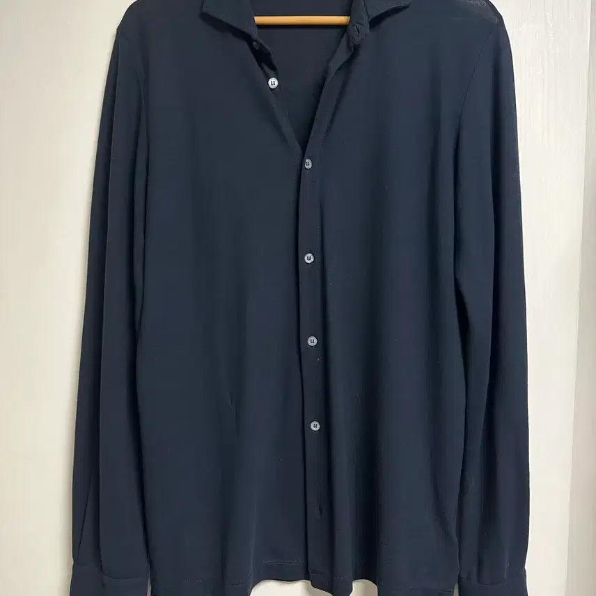 [BUNJANG] Zanone Ice Cotton Navy Shirt / 자노네 아이스코튼 네이비 셔츠 50